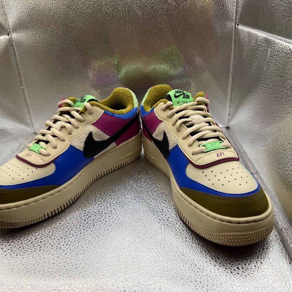 Size 7.5 Nike Air Force 1 Shadow SE Cactus Flower Womens Sneakers CT1985-500 - Picture 4 of 9